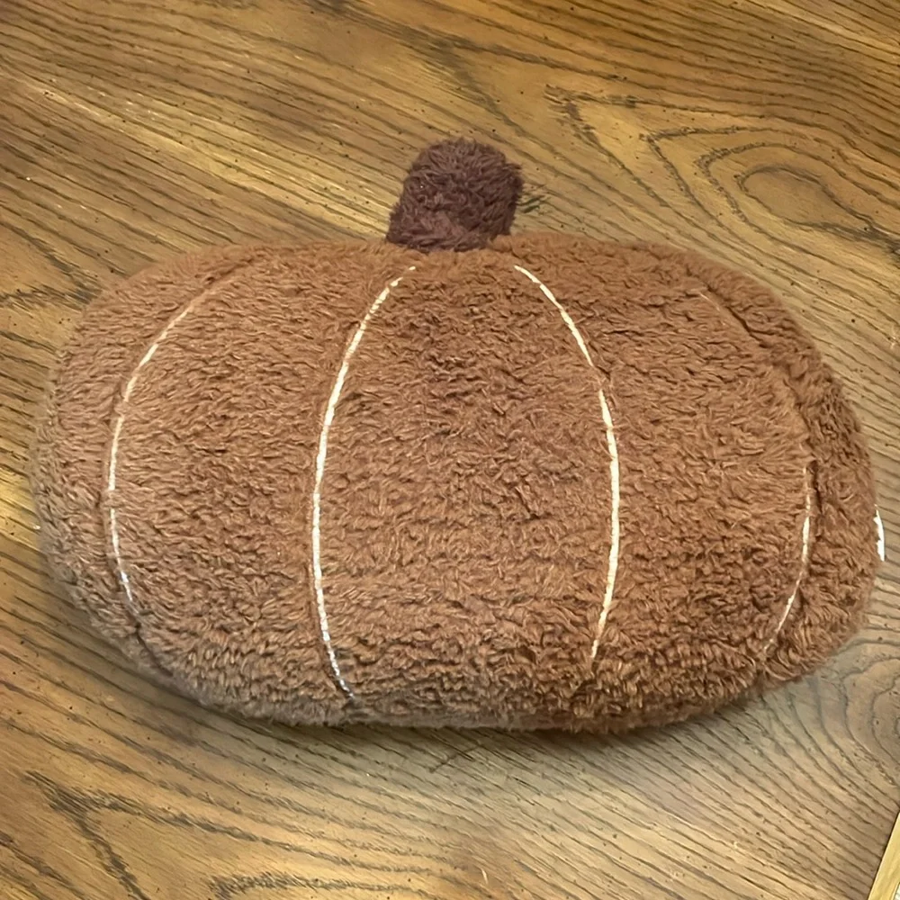 Rachel Ashwell pumpkin pillows, 3 available-1 orange and 2 brown‎